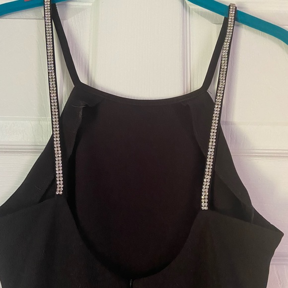 Dainty hooligan black dress with crystal straps size small - Picture 3 of 5